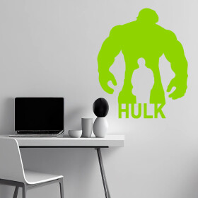 Samolepka Hulk silueta Barva: zelená, Velikost: 60 x 73 cm