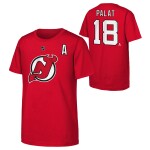 Outerstuff Dětské Tričko Ondřej Palát New Jersey Devils Flat Alt.Captains N&N Ss Tee Velikost: Dětské let)