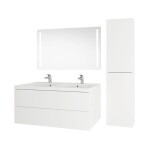 MEREO - Aira, koupelnová skříňka s umyvadlem z litého mramoru 101 cm, bílá CN712M