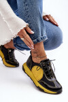Dámské kožené sportovní boty Maciejka 06295-01 černá a žlutá 39