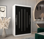 Šatní skříň Abi Y0 Barva korpusu: Dub artisan, Rozměry: 120 cm, Dveře: Černá
