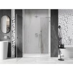 MEXEN/S - Lunar-B L sprchové dveře křídlové levé 150, transparent, chrom 832SL-150-050-01-00-L