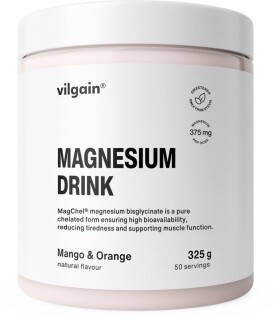 Vilgain Magnesium Drink – Mango a pomeranč 325 g