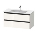 DURAVIT - Ketho.2 Umyvadlová skříňka 55x101x48 cm, 2 zásuvky, lesklá bílá K25264022220000