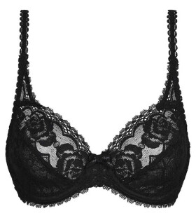 Dámská krajkovaná podprsenka s kosticí PLAYTEX FLOWER ELEGANCE UNDERWIRE BRA - PLAYTEX - černá 75 D