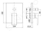 PAFFONI - Effe Baterie pod omítku pro 2 spotřebiče, chrom EFBOX015CR