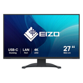 EIZO MT 27" EV2740X-BK FlexScan, IPS, 3840x2160, 350nit, 2000:1, 14ms, DisplayPort, 2xHDMI, USB-C, USB, Repro, Černý EDF_899023