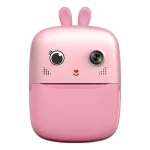 Hurtel Mini tiskárna pro děti s fotoaparátem růžová / Dětská tiskárna / Termotisk