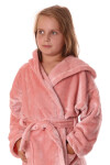 Dětský župan Siena s kapucí 9156 pink pearl - Vestis 140