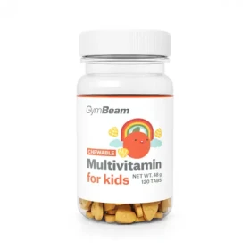 Multivitamin, tablety na cucání pro děti - GymBeam (pomeranč, 120 tab.) (63748-1-120tab-orange)