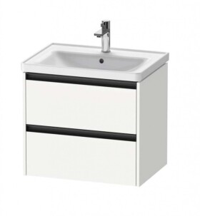 DURAVIT - Ketho.2 Umyvadlová skříňka 55x63x46 cm, 2 zásuvky, matná bílá K25282018180000