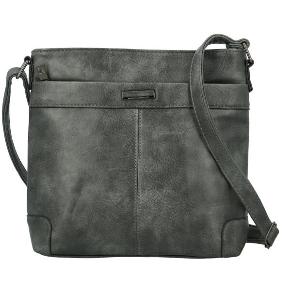 Trendy dámská koženková crossbody kabelka Neira, tmavě šedá