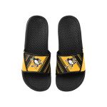 FOCO Pánské pantofle Pittsburgh Penguins Legacy Velcro Sport Slide Slipper Velikost: EU