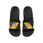 FOCO Pánské pantofle Pittsburgh Penguins NHL Legacy Velcro Sport Slide Slipper Velikost: M = 42-43 EU