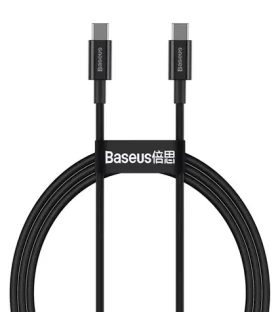 Baseus CATYS-B01 Kabel USB-C (M) - USB-C (M) 1 m černá / 100W (CATYS-B01)