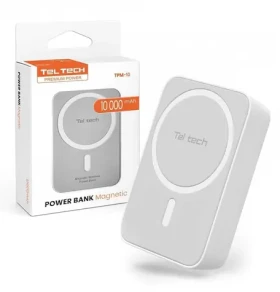 Teltech TPM-10 bílá / Power banka / 10 000 mAh (37478)