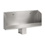 SANELA - Nerezové pisoárové žlaby Nerezový pisoárový žlab se skrytým splachováním, délka 1200 mm, 24V SLPN 03C