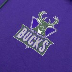 Mitchell & Ness Pánská mikina Milwaukee Bucks NBA Split Short Sleeve Hoodie Velikost: S