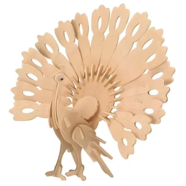 WOODCRAFT CONSTRUCTION KIT Dřevěné 3D puzzle Páv