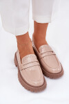 Dámské Lakované Mokasíny Se Zdobením Béžové Nallae 40