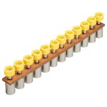 Weidmüller Z-series, Accessories, Cross-connector, For the terminals, No. of poles: 2 ZQV 2.5/2 1608860000-60 žlutá 60 ks