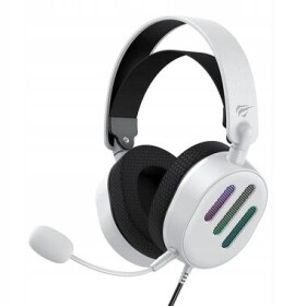 Havit H2038U bílá / Herní sluchátka / mikrofon / RGB / 2.1m / USB (H2038U (White))