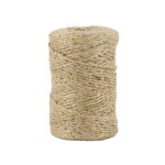 Chic Antique Jutový provázek 50 m – Cream / Gold thread, krémová barva