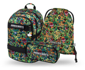 BAAGL SET 3 Skate Minecraft Chaos: batoh, penál, sáček