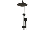 OLSEN SPA - Termostatický nástěnný set NAUPLIOS 250 BLACK BAPG2111A2B
