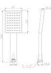 INVENA - Sprchová hlavice PATRAS AS-31-001-G