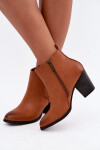 Dámské zateplené kozačky na podpatku Medicine RW16-OBD428-80X Camel 39