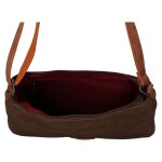 Trendy dámská koženková crossbody kabelka Ulipa, tmavě hnědá