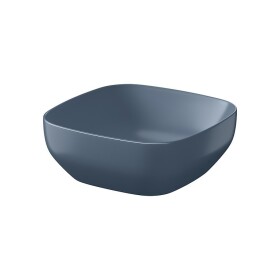 CERSANIT - Pultové umyvadlo LARGA čtvercové (38x38) modré mat, BOX K677-064