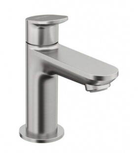 DURAVIT - Wave Umyvadlový ventil, kartáčovaný nerez WA1080002070