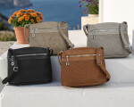 Stylová dámská crossbody kabelka Ola, béžová