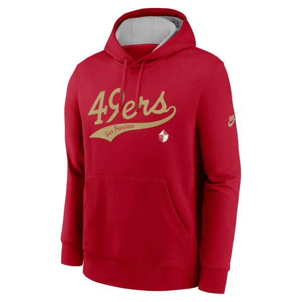 Nike Pánská mikina San Francisco 49ers NFL Club Fleece Pullover Hoodie Velikost: L