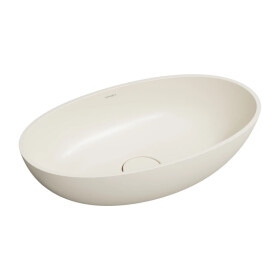 OMNIRES - SHELL M+ umyvadlo na desku, 60 x 35 cm, matná bílá písečná SHELLUNWS