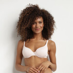 Dámská hladká vyztužená podprsenka DIM INVISIFREE PADDED BRA - DIM - světle růžová 80 D