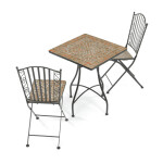 Zahradní set 1+2, kov, keramická mozaika, US1700 SET