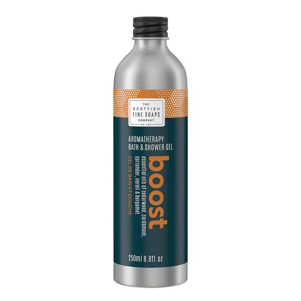 SCOTTISH FINE SOAPS Aromaterapeutický mycí gel Boost 250 ml, oranžová barva