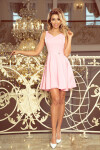 Společenské šaty s sukní krátké růžové Růžová / XL pastelová růžová XL model 15043352 - Morimia
