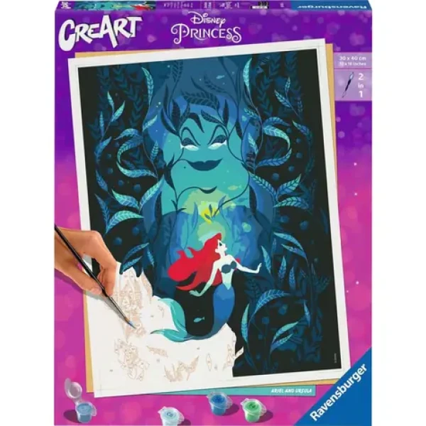 Ravensburger CreArt Disney Ariel a Uršula – malování podle čísel