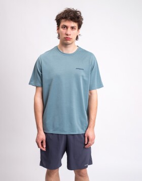 Tričko Patagonia M's Capilene® Cool Daily Shirt - Boardshort Logo Blue Sage - Light Blue Sage X-Dye