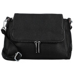 Stylová dámská koženková crossbody kabelka Kornelia, černá