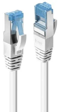 Lindy Cat6a S/FTP PIMF bílá / Patch kabel / RJ45-RJ45 / 0,5 m / LSZH (47191)