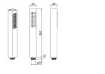 INVENA - Sprchová hlavice SVART černá AS-92-004-S