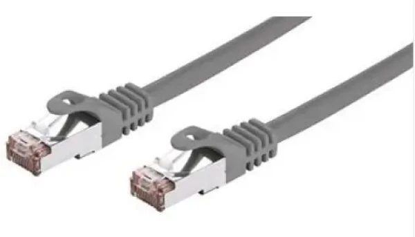 C-TECH patchcord Cat6a S/FTP 0.25 m šedá (8954125015239)