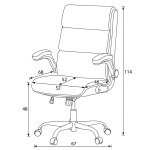 Kancelářské křeslo, houpací mechanismus, černá látka, KA-K3104 BK