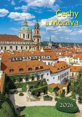 Kalendář 2026 Čechy a Morava, nástěnný, 34 x 48,5 cm