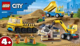 LEGO® City 60391 Vozidla ze stavby a demoliční koule - LEGO® DOTS